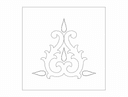 Elegant Victorian Filigree Ornament DXF Vector File