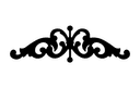 Elegant Victorian Scroll Ornament Vector DXF for Laser Cutting