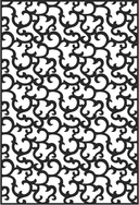 Elegant Victorian Swirl Pattern Vector for Laser Cutting