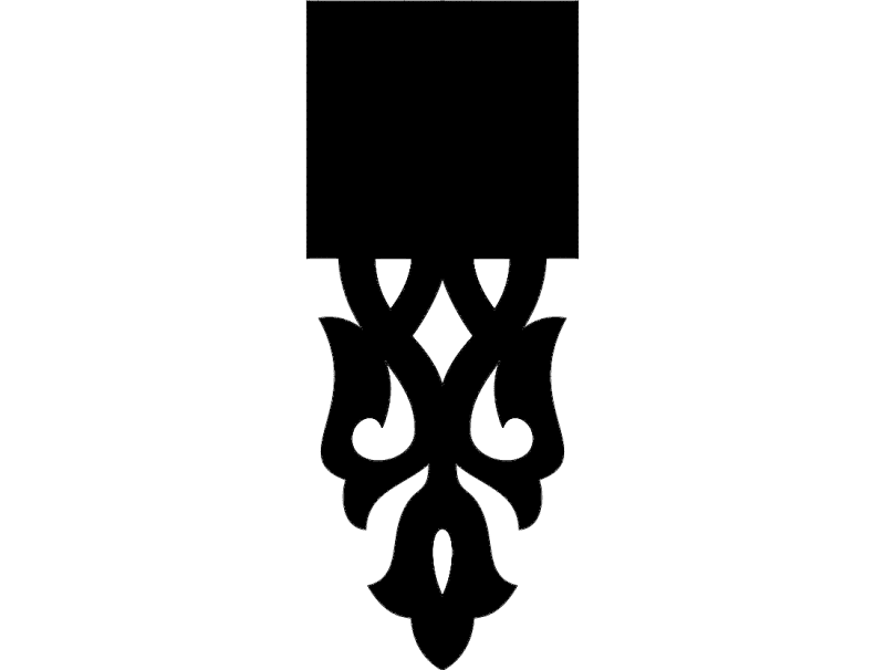 Elegant Vintage Ornamental Corbel & Bracket DXF File for Laser Cutting