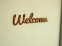 Elegant Welcome Script Sign Laser Cut Vector File