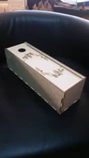 Elegant Wooden Wine Box with Sliding Lid Laser Cut Vector Plan