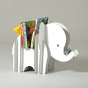Elephant Book Organizer 3D Puzzle Laser Cut SVG DXF File