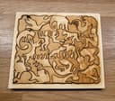 Escher Inspired Animal Mosaic Laser Cut Vector File