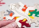 Escher-Style Gecko Tessellation Vector for Laser Cutting DXF