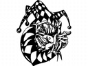 Evil Jester Vector Design for Laser Cutting DXF File