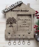 Family Bear Wall Key Holder Laser Cut Vector File