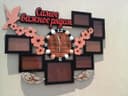 Family Photo Frame Wall Clock Laser Cut Vector Template DXF