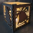 Festive Christmas Candle Holder Laser Cut File (DXF, SVG)