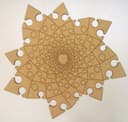 Fibonacci Spiral Jigsaw Puzzle Vector File for Laser Cutting