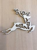 Filigree Christmas Reindeer Laser Cut Vector File (CDR)