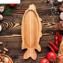 Fish Shaped Serving Platter Laser Cut File - Free Vector Design