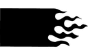 Flame Shape Business Card Template - Free DXF Vector