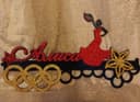 Flamenco Dancer Medal Hanger Laser Cut Vector File
