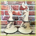 Flamenco Dancer Napkin Holder Vector File for Laser Cutting
