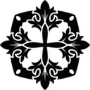 Floral Cross Mandala Vector Design for Laser Cutting