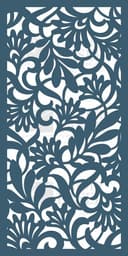 Floral Filigree Decorative CNC Screen DXF Vector File