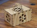 Floral Handle Box Laser Cut File - Vector Plan