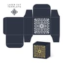 Floral Mandala Gift Box Laser Cut Template Vector File