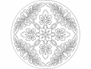 Floral Mandala Vector Design for Laser Cutting DXF