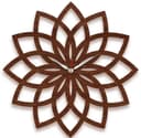 Floral Mandala Wall Clock Laser Cut Vector File