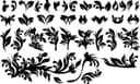 Floral Ornaments Vector Set for Laser Cutting