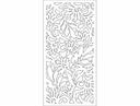 Floral Pattern Decorative Room Divider DXF Vector File