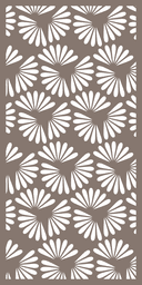 Floral Petal Lattice Panel Vector for Laser Cutting