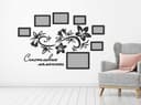 Floral Photo Frame Wall Collage Vector - Laser Cut Design