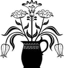 Floral Pitcher Ornament Vector Graphic for Laser Cutting