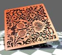 Floral Pomegranate Decorative Panel Laser Cut Vector SVG File
