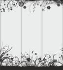 Floral Swirl Decorative Panels Vector for Laser Cutting