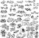 Floral Swirls and Flourish Vector Collection for CNC