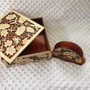 Floral Wooden Tea Box and Napkin Holder Laser Cut Vector Files
