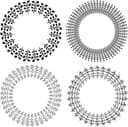 Floral Wreath Mandala Collection - Free SVG Vector File