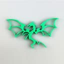 Flying Dragon Silhouette Vector for Laser Cutting and CNC