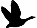 Flying Goose Silhouette Vector File for CNC Laser Cutting