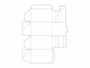 Foldable Cardboard Gift Box Vector Template DXF