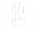 Foldable Gift Box Vector Template for Laser Cutting DXF