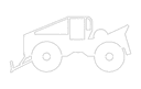 Forestry Skidder Vector Outline for CNC and Laser Cutting DXF