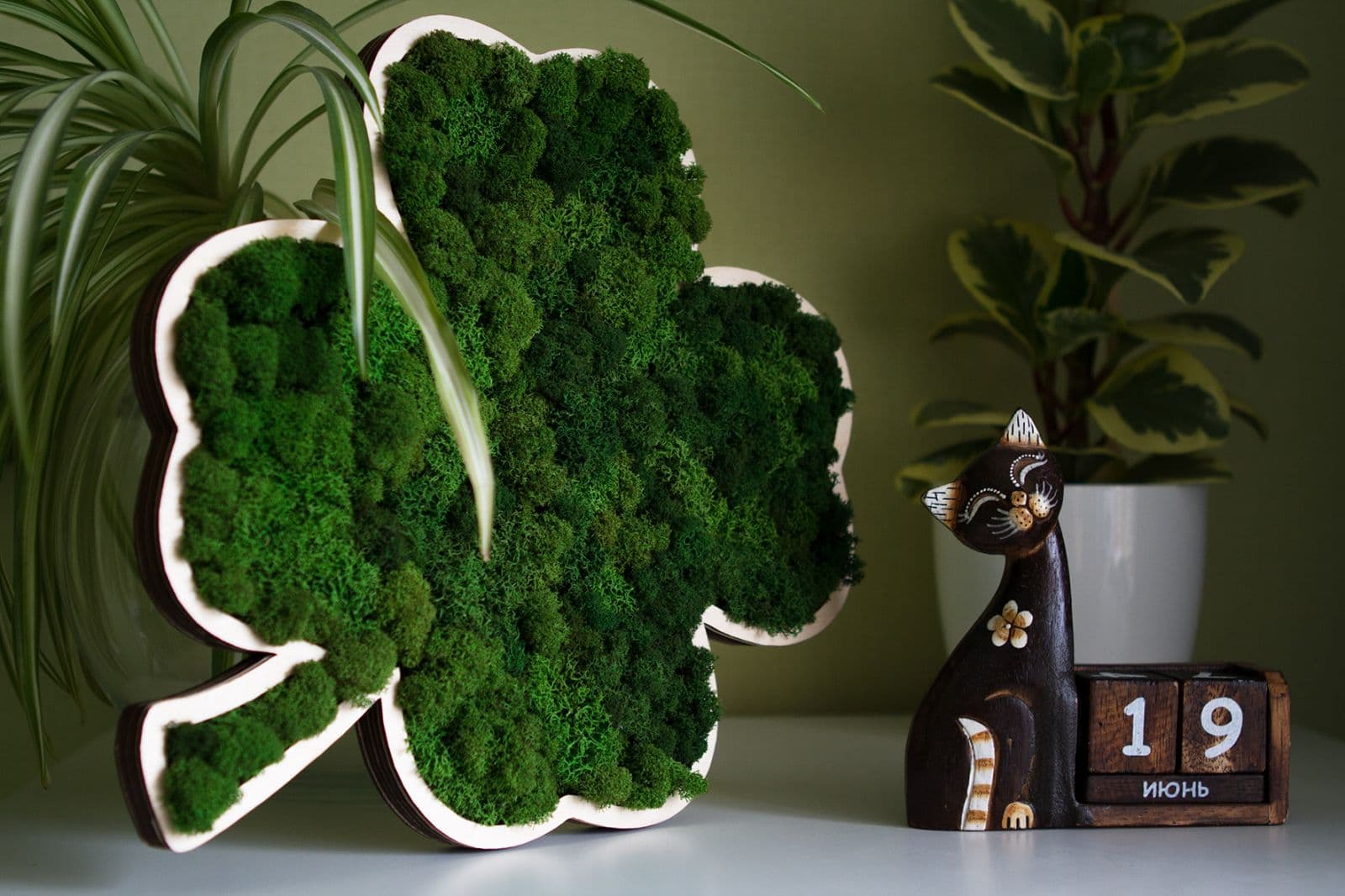 Four Leaf Clover Wood Wall Art Laser Cut File SVG DXF