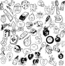 Fun Cartoon Character Doodles Collection Vector