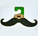 Fun Moustache Shaped Clothes Hanger Laser Cut Vector File
