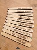 Funny Wooden Garden Markers and Plant Labels DXF Vector File