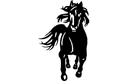 Galloping Horse Silhouette Vector Laser Cutting File