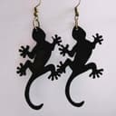 Gecko Earrings Vector Design for Laser Cutting SVG