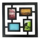 Geometric 4-Photo Collage Frame Laser Cut Vector Design