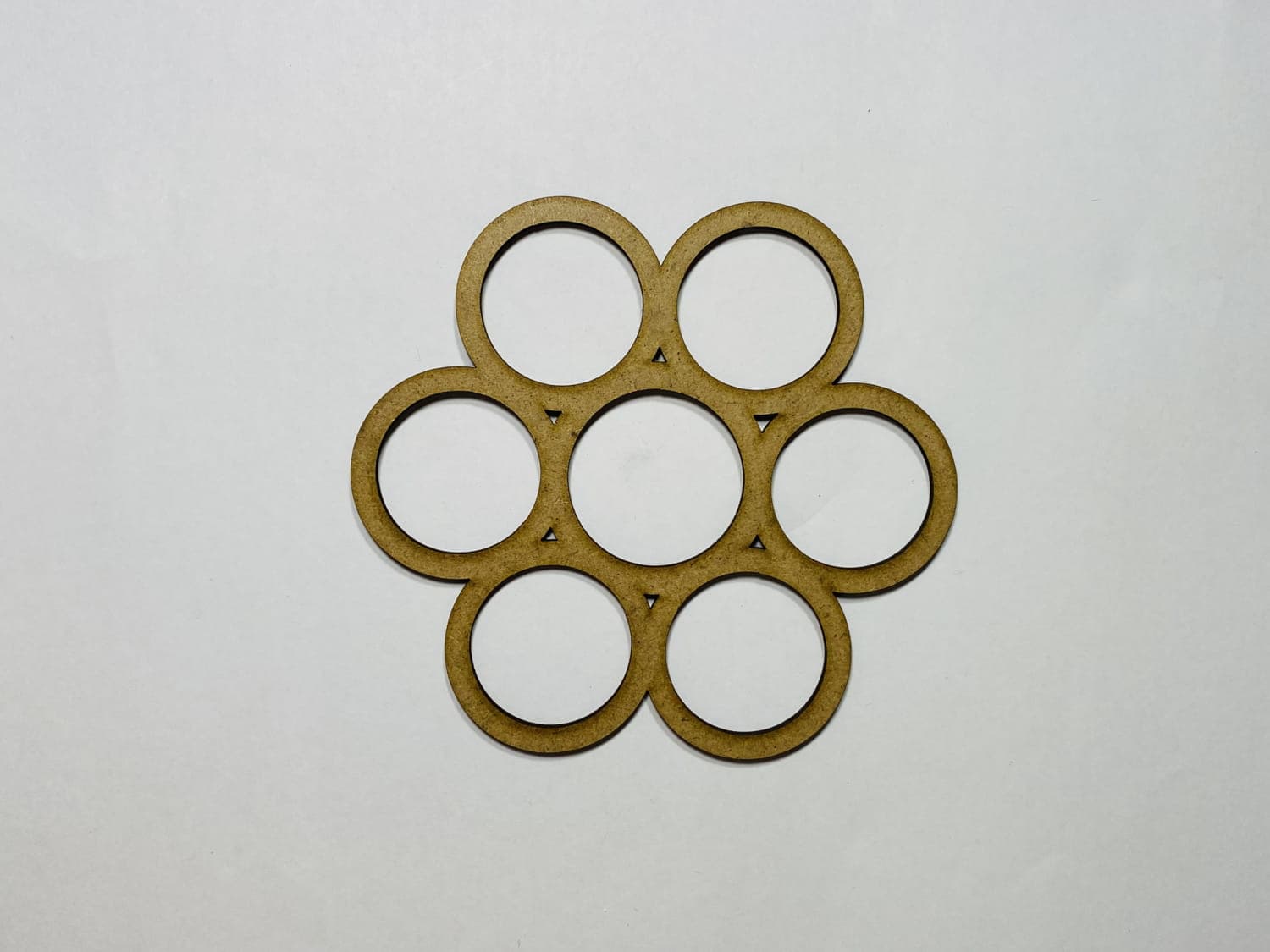 Geometric Circle Flower Pattern Laser Cut Vector File