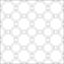 Geometric Circle Grid Pattern Vector for Laser Cutting