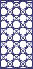 Geometric Circle Lattice Decorative Panel DXF Vector File